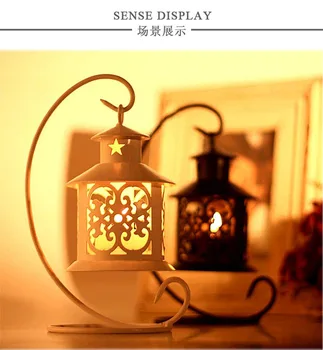 Epocă de Fier Tealight Lumanarea Titular Decoratiuni de Craciun Felinar Maroc sfesnice Lanterna Marroquina Sfeșnice II50ZT