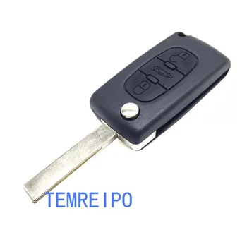 10buc/lot 3 butoane flip key caz portbagaj buton Flip-Telecomanda Cheie Auto Acoperi Caz Shell Fob pentru Citroen