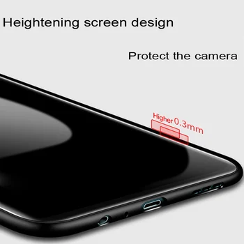 Culoarea negru Ultra Slim Silicon Moale Caz Pentru Xiaomi Mi 9T Pro Gradient de sticla Greu capacul din Spate Pentru Xiaomi Mi 9TPro Cazuri
