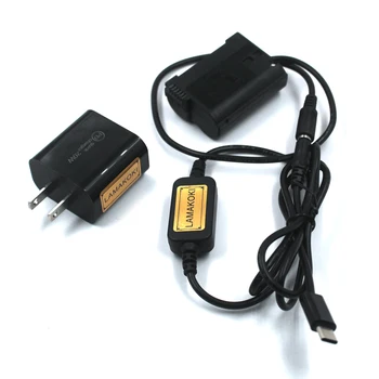 EN-EL15 Dummy Bateria DC Coupler Usb C Cablu PD12V adaptor pentru Nikon D500 D600 D610 D750 D800 D810 Camere
