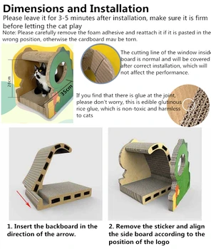 Cat Scratcher Jucării Zgarieturi Bord Lounge Pisica pisoi Jucarii Saltea de Pat cu Design de Dinozaur