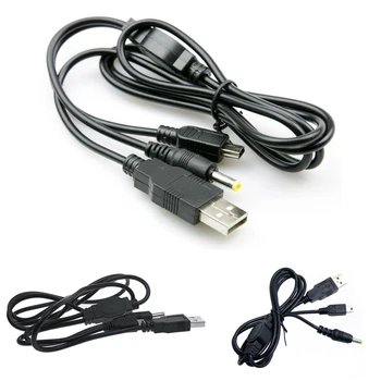 2 In 1 Home Multifuncțional Calculator Conexiune Negru Cablu USB Portabil de Transmisie de Date de Încărcare de Birou Practice Pentru PSP