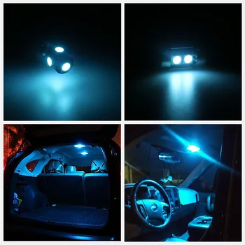 14pcs Alb Super-Luminos LED-uri Auto Becuri Pachet de Interior Kit Pentru 2006 2007 2008 Honda Pilot Harta Cupola Lămpii numărului de Înmatriculare