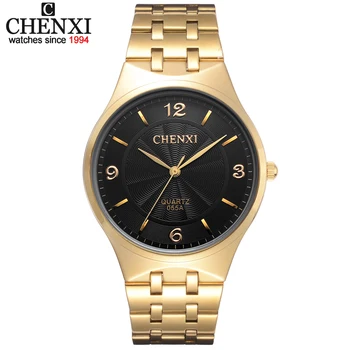 Fashion brand de lux Barbati Casual Ceas de Aur de Femei Rochie Cuarț Oțel Inoxidabil Ceas de mână pentru Bărbați Ceas