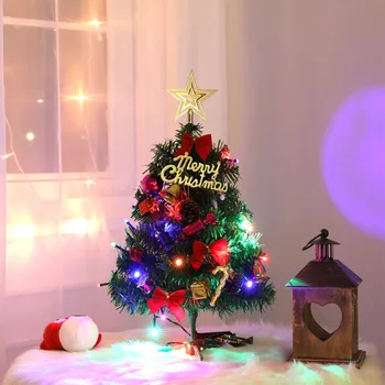 Pom de Crăciun Artificial 50cm Mini Xmas Copac de Pin PVC Festival Decorative pentru Familie, Școală, Societate