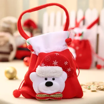 Crăciun Moș Crăciun Sac De Cadouri Om De Zapada Candy Bag Urs Punga De Cadou