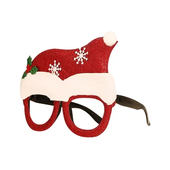 De Crăciun Drăguț Cadru Ochelari De Anul Nou Ochelari De Cadouri Pentru Copii De Mos Craciun Cerb Ornamente De Crăciun, Om De Zăpadă