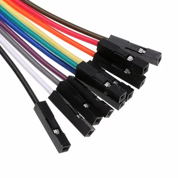 10buc în 1 de Înaltă Eficiență Analizor Logic Cablu de Prindere Sonda de Test Clip Cârlig Kit pentru Analizor Logic USB 34cm Lungime