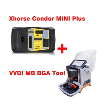 Cele mai recente Xhorse Condor MINI Plus Masina de debitat cu VVDI MB BGA Instrument Benz Cheie Programator pentru a Primi Unul Gratuit BGA Semn de zi cu Zi