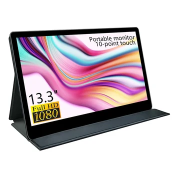 2020 Nou Tip C 13.3 inch Capacitive Touch Ecran Monitor Portabil PD de Putere Banca