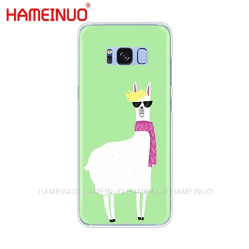 HAMEINUO de desene animate Drăguț alpaca fără sudură model de telefon mobil caz acoperire pentru Samsung Galaxy S9 S7 edge PLUS S8 S6 S5 S4 S3 MINI