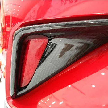 Pentru Toyota C-HR CHR 2017 2018 ABS Fibră de Carbon Exterior de Ceață Spate Lumina de Lampă Capac Tapiterie Auto Styling accesorii 2 buc