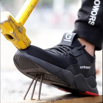 În aer liber Adidas pentru Bărbați din Oțel Tep Securitatea muncii Pantofi Respirabil Puncție Dovada Cizme Om Comod Industriale Pantofi Casual pentru Barbati