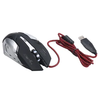 Noul Mouse de Gaming cu Fir Cu 3 Butoane 5500 DPI Esports RGB cu iluminare din spate Slient Mouse-ul Optice Profesionale Biroul de Mouse-ului pentru Laptop PC