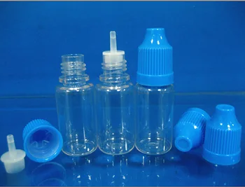 Sticla de plastic sticla pet 10ml lung și subțire dropper protecție pentru copii