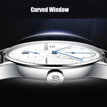 Elveția BINGER Barbati Ceas de Lux Marca Automate Mecanice Mens Ceasuri Safir de sex Masculin Japonia Mișcarea reloj hombre B-1187-3