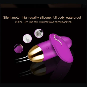 HitDesire Vibratoare Dragoste Ou Vibrator Clitoridian rezistent la apa baterie Reîncărcabilă de la Distanță fără Fir Glont Vibrator Jucarii Sexuale pentru Femei