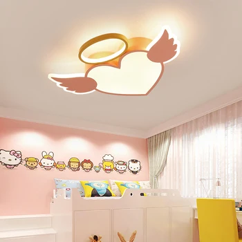 Angel copii lumina camera led lumini plafon cu control de la distanță de desene animate abajur camera pentru copii drăguț lampă de tavan deco camera copil