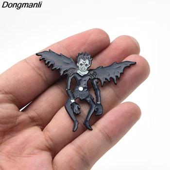 O146 Death Note Ryuuku Metal Emailat Rece Pin Și Broșe Pin Rever Insigna Pentru Fanii Cadou De Colectie