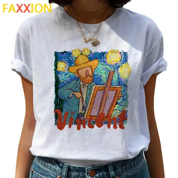 Van Gogh haine tricou femei plus dimensiune harajuku cuplu casual 2020 tricou top de vara