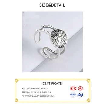 Vânzare fierbinte Reale 925 Sterling Silver Crown Inele Simple, Compatibil Cu Originalul WST Norocos Inel Bijuterii Dropshopping