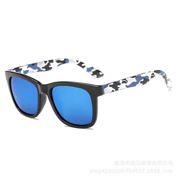Cald de Acoperire a Filmat ochelari de Soare Om Camuflaj Cadru Pătrat Ochelari de Soare Pentru Femei Anti Orbire Gafas de Conducere Oculos De Sol ZN3182