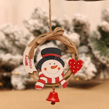 Navidad Natal Home Decor din Lemn de Brad de Craciun Decorat cu Moș Crăciun Cadou Caseta Noenname_null punga de cadou