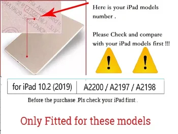 Slim Coque pentru iPad 7 2019 10.2 Caz Smart A2200 A2197 A2198 Marmură Magnetic Auto-Somn PU Stand Funda pentru iPad 10.2 7 Acoperi