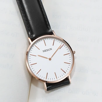 Elveția Nesun Ceas pentru Femei Brand de Lux Japonia MIYOTA Cuarț Circulație Femei Ceasuri din Piele Impermeabil ceas N8801-LW1