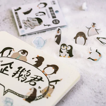 40 buc/lot Yuxian de desene animate Drăguț pinguin de porc hârtie autocolant decor DIY album jurnal scrapbooking eticheta autocolant kawaii papetărie