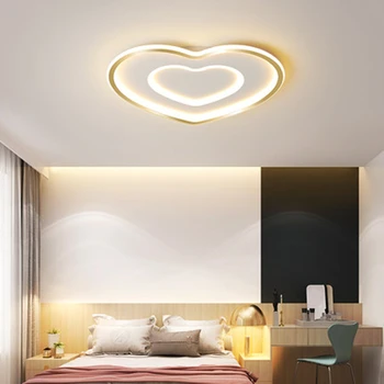 Led-Uri Moderne Candelabru Tavan Lumini Simple De Iluminat Pentru Living Dormitor Camera De Studiu Aur Alb Candelabru Corpuri Estompat