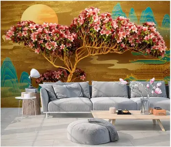 Foto personalizat tapet pentru pereți 3 d picturi murale 3D imagini de fundal de flori de copac murală fundal peisaj gazete de perete decor acasă