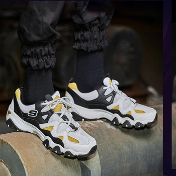 Skechers las mujeres de Mers pe jos în Pantofi pentru Bărbați Pantofi Platforma Confortabil Respirabil Pantofi Barbati Casual Moda Fltas 999042-BLK