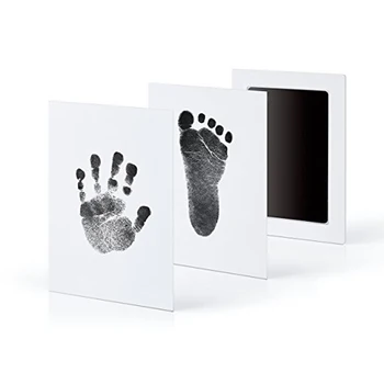 4 Culoare Nu se Spală Copilul Nou-născut Amprenta Amprenta Curat Cerneală Pad Rama Foto Kit Cu Non-Toxice de Cerneală pad Copil de Dus Ziua Decor