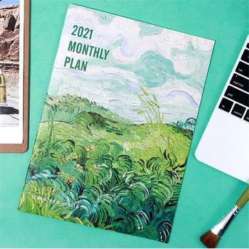 Creativ Pictura Serie De Notebook-Uri A4 Jurnal Notepad Cerul Înstelat Planta Verde Journal Note Carte Școala De Papetarie