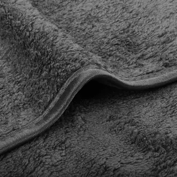 Microfibra Supradimensionate de Baie cu Gluga animale de Companie Prosop Absorbant de Apă Halat de Baie Pentru Câini și Pisici 100cmx100cm-O singură Bucată Gri Albastru