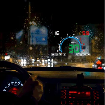 Cele mai noi E350 Masina HUD Head-Up Display Combina OBD &GPS Overspeed Sistem Proiector Parbriz Auto Electronice Tensiune de Alarmă