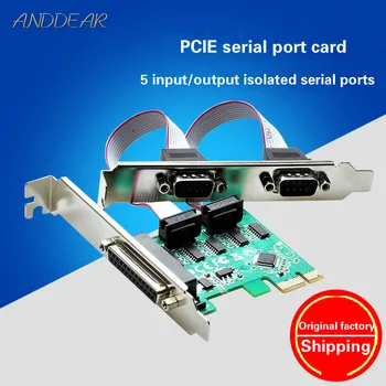 ANDDEAR Serial port paralel card Dual COM port serial + printer port paralel combinație card RS232 control industrial card