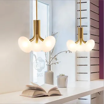 Modern 3/7/9 capete 110v 220v alb cald 3000K LED pandantiv de aur de lumină lampă sufragerie, dormitor perdeaua de lumină led-uri de aur picătură de lumină