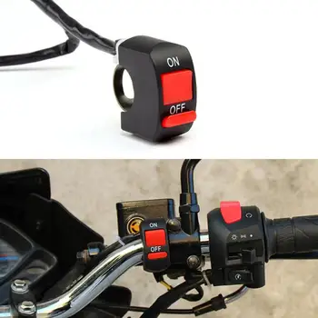 1buc Universal Ghidon Motocicleta Corn Lumina de Semnalizare Flameout Controler Buton Comutator Dublu Flash Periculos Comutatorului Lămpii de