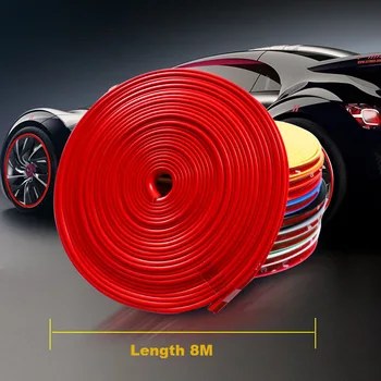 8M Auto Butuc Roata Rim Margine Protector Inel de Cauciuc Benzi de Garda de Cauciuc Decalcomanii Pentru Porsche Macan
