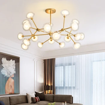 Nordic magic bean moleculară lampa de camera de zi dormitor modern, simplu personalitate creatoare restaurant hotel branch CONDUS candelabru
