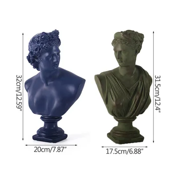 Nordic Schiță Caracter Statuie Abstract David Statuie Pentru Acasă Decorare Accesorii Vitrina De Decor Elemente De Recuzită De Rășină Figurine