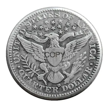 NE 1894 P/S/O Frizerie Trimestru de Dolari de Argint Placat cu Copia Fisei
