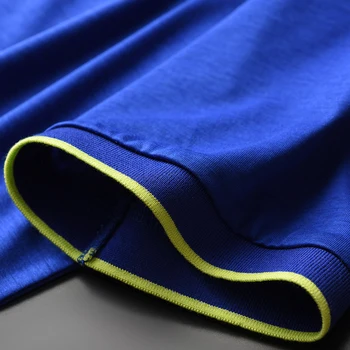 Vara Lyocell Mens T-shirt-uri de Lux, cu Maneci Scurte Culoare Solidă de sex Masculin Albastru T-shirt Plus Dimensiune 4xl Moda Slim Casual Om Tee