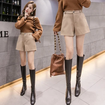 2021 Stil Coreean De Înaltă Talie Pantaloni Scurți De Moda Motociclist Pantaloni Scurți Pentru Plus Dimensiune Pantaloni Scurți De Înaltă Talie Mini Scurt Femei