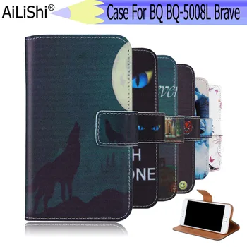 AiLiShi Pentru BQ BQ-5008L Curajos Caz Exclusiv Telefon BQ-5008L BQ Pictat Caz Piele Flip Titularul Cardului de Credit, Portofel 6 Culori Calde