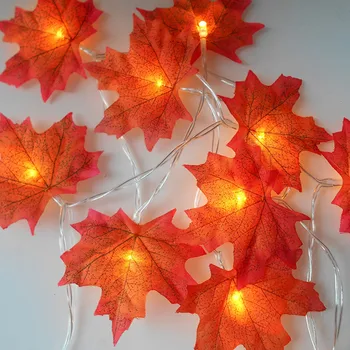 10m 6m Frunze de Arțar Ghirlanda Led-uri Lumina feerica de Craciun Decor de Toamnă Șir Lumina Cădea de Nunta DIY Decor Decor de Halloween