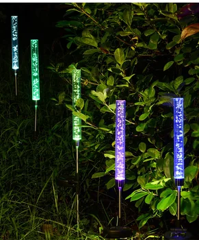 Lumina solara LED-uri în aer liber acrilice stick gazon lampa impermeabil curte cu grădină, parcare calea coridor gazon decorativ iluminat 1/2 buc