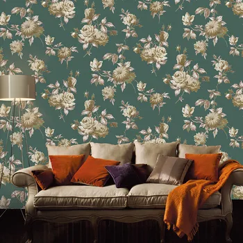 Beibehang Tapet non-țesute flori de gradina stil dormitor, camera de zi cu canapea, TV tapet de fundal pentru pereți 3 d papier peint